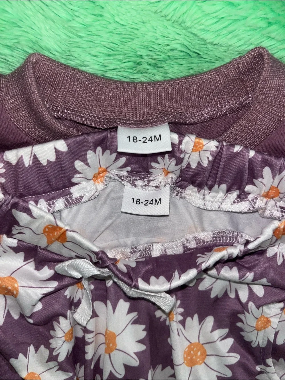 Kids Big Sister Sweatshirt & Daisy Print Pants Set